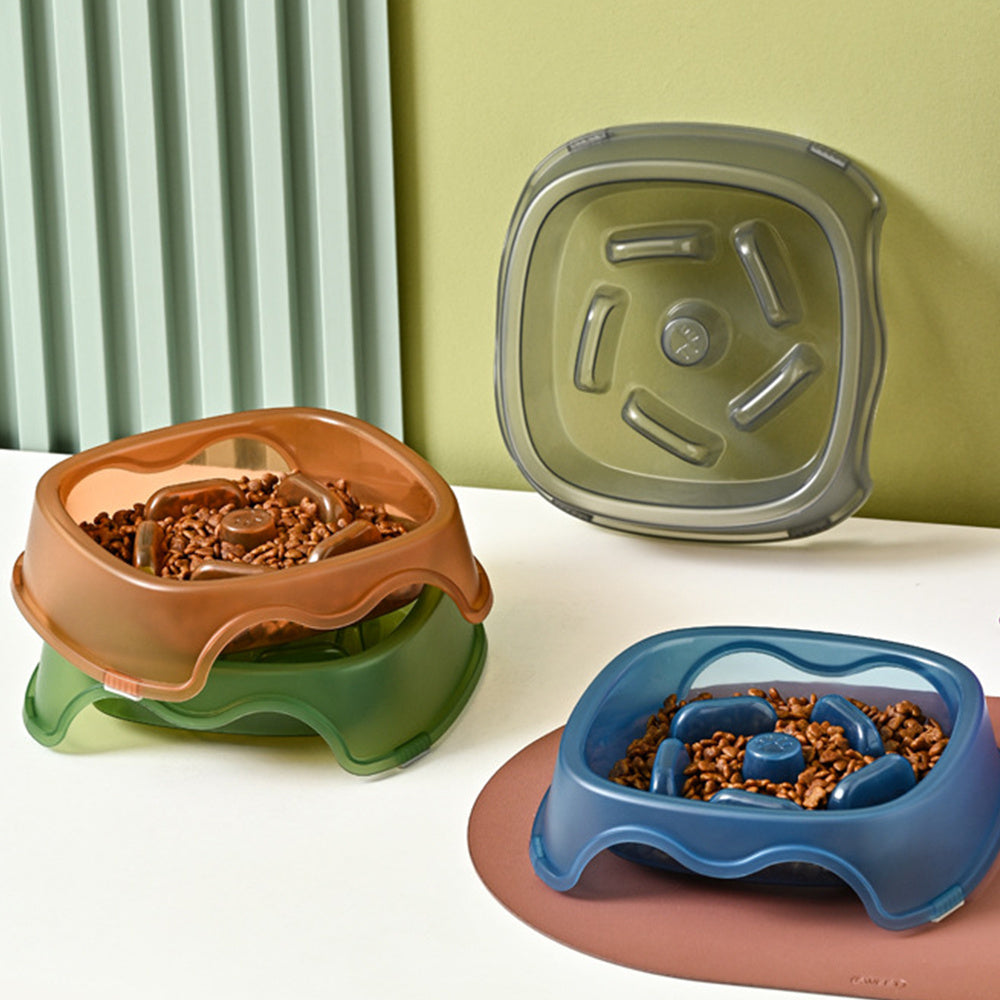 Anti Choking Slow Feed Pet Bowl For Safe Feeding Use