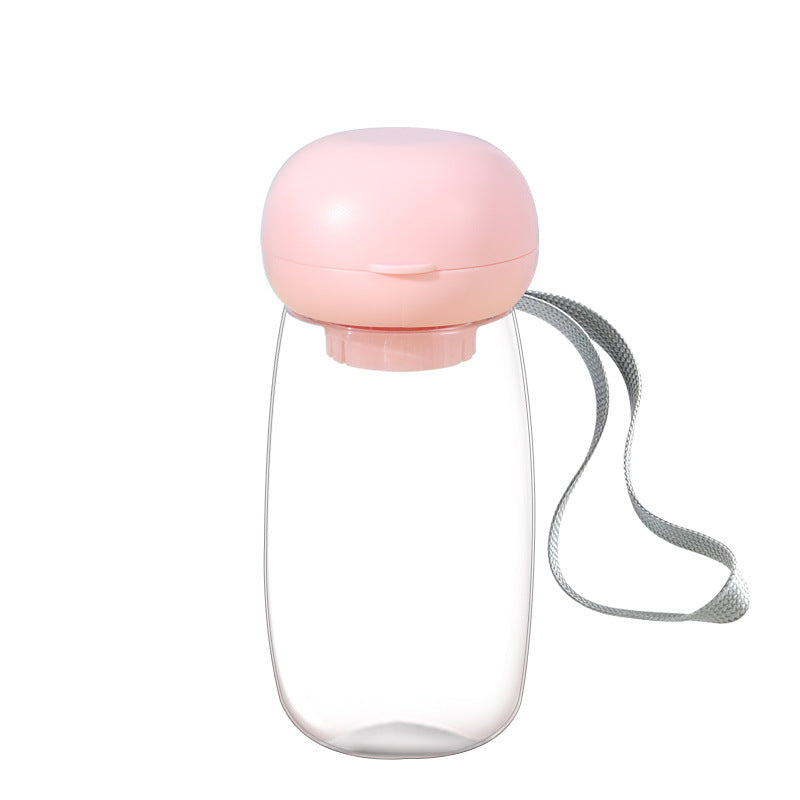 Portable Pet Water Bottle With Built In Feeding Cup For Travel