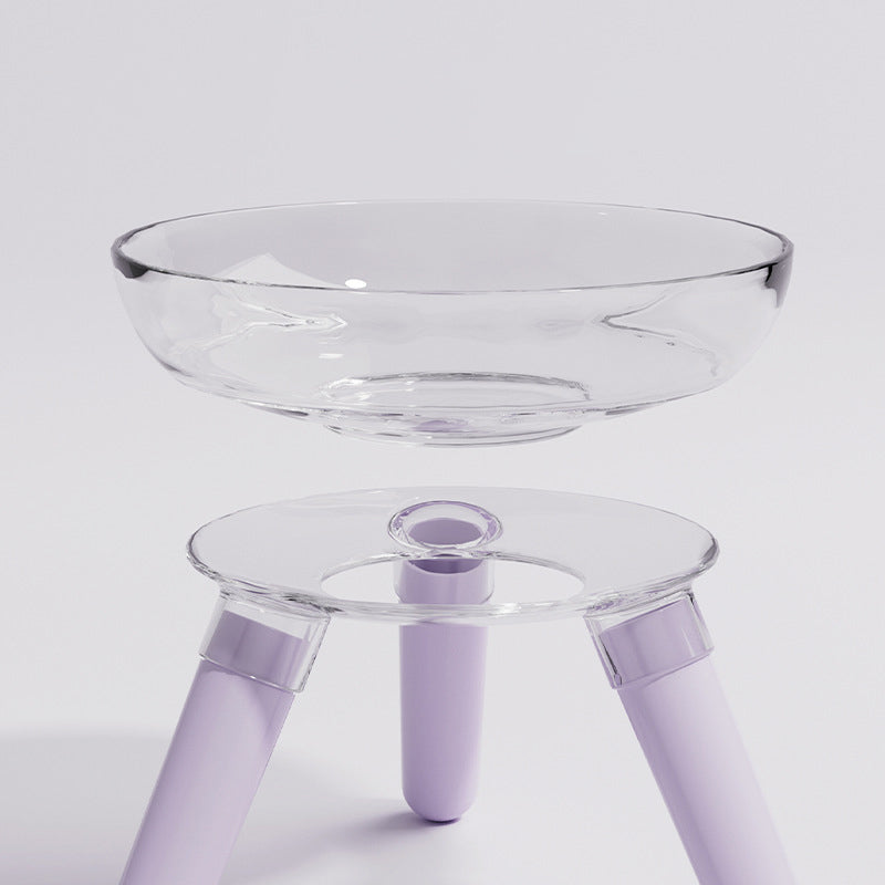 Transparent Anti Knock Pet Feeding And Water Bowl For Household Use