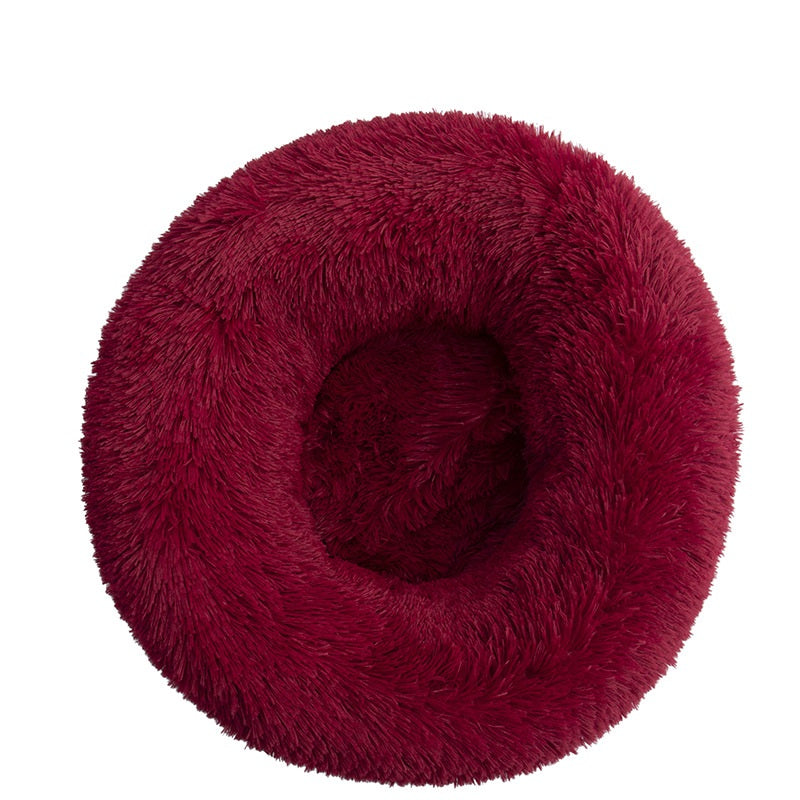 Round Cotton Warm Pet Winter Sleeping Bed