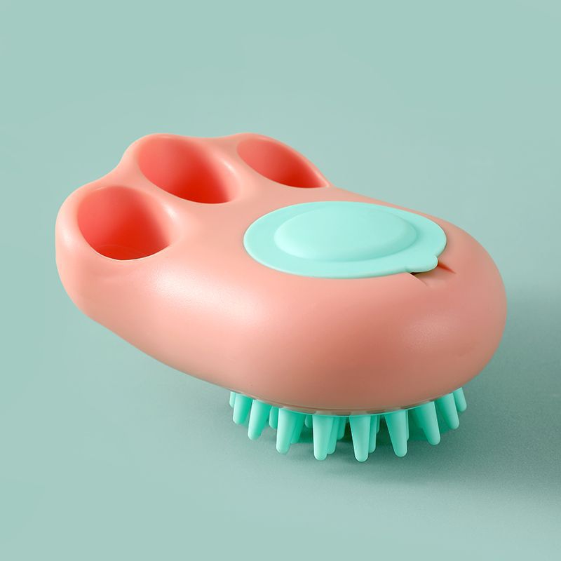 Claw Bath Massage Grooming Cleaning Pet Brush