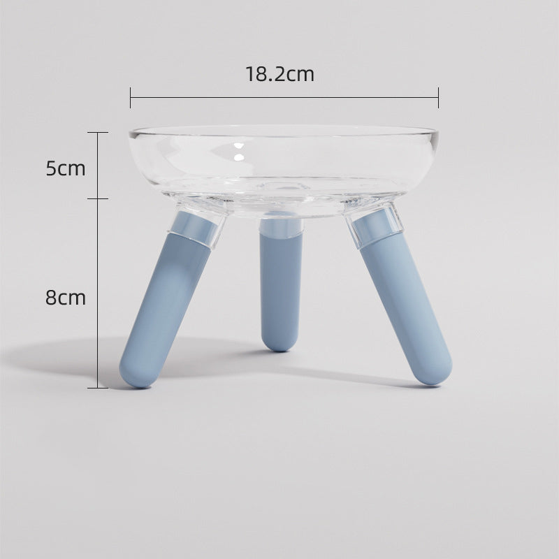 Transparent Anti Knock Pet Feeding And Water Bowl For Household Use