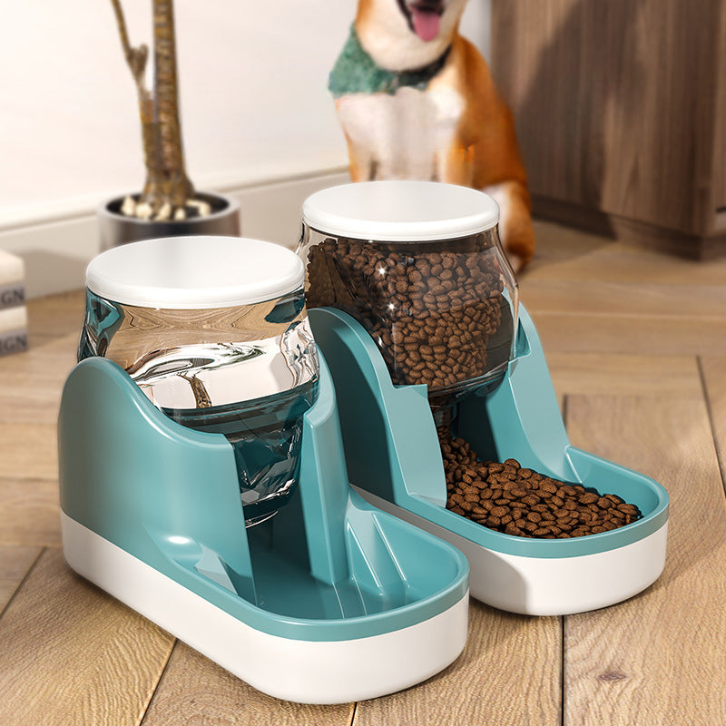 Water Fountain Automatic Pet Feeder Auto Food Dispenser