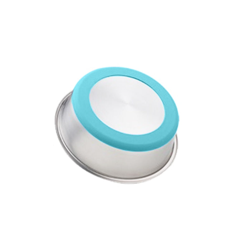 Silicone And Stainless Steel Pet Feeding Bowl For Food And Water
