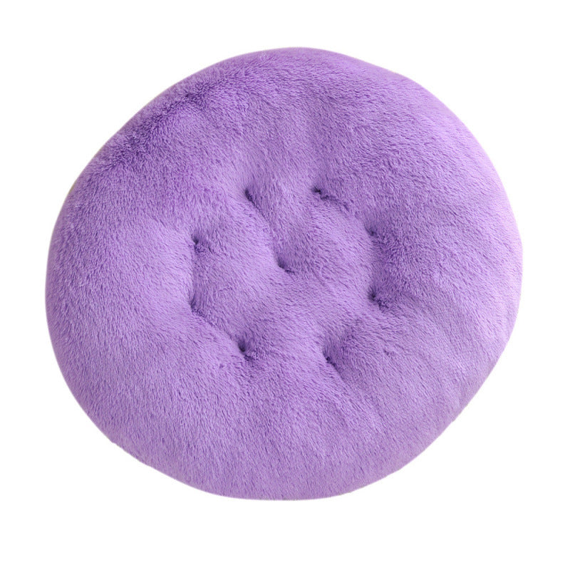 Round Pet Mat Bed Plush Warm Sleep