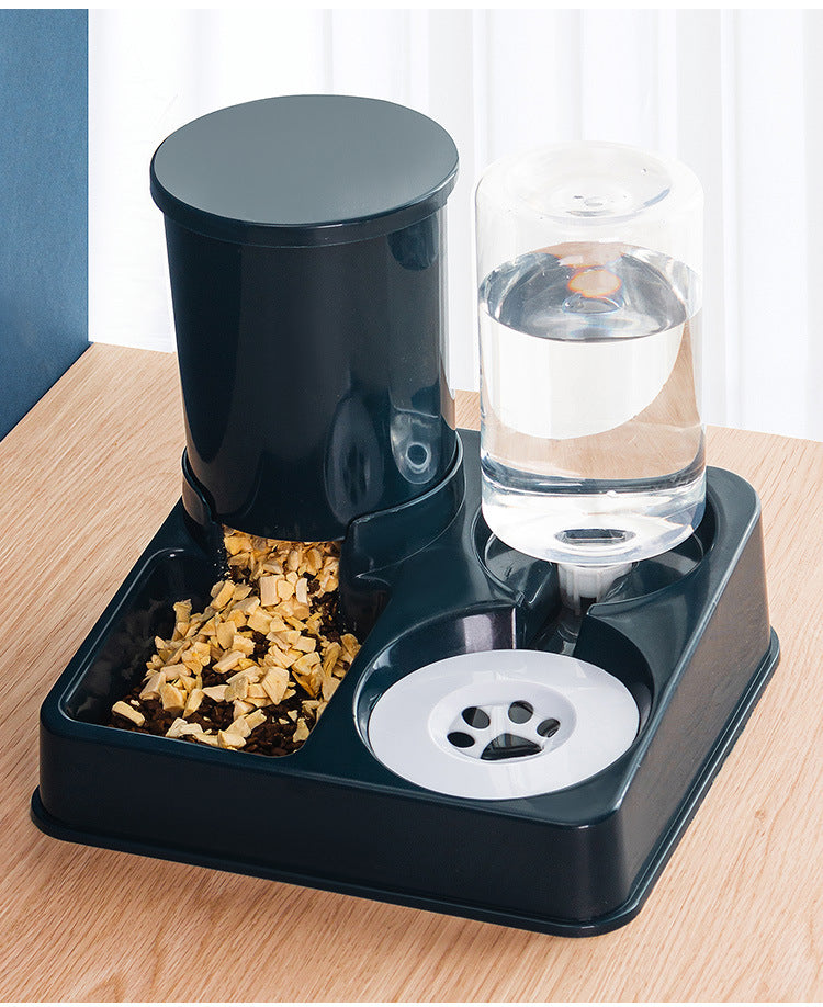 Automatic Pet Feeding Bowl And Water Dispenser Combined Device