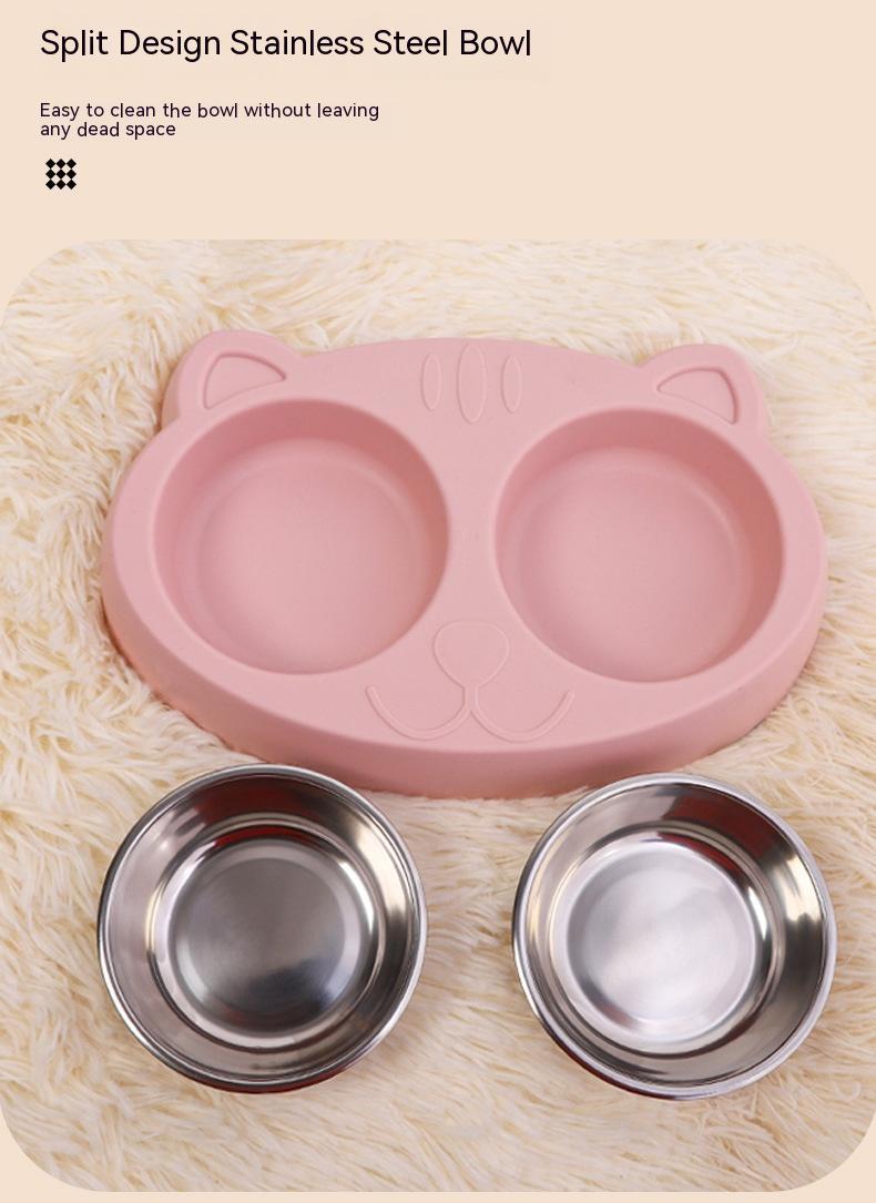 Bowl Drinking Water Feeding Pet Rice Basin