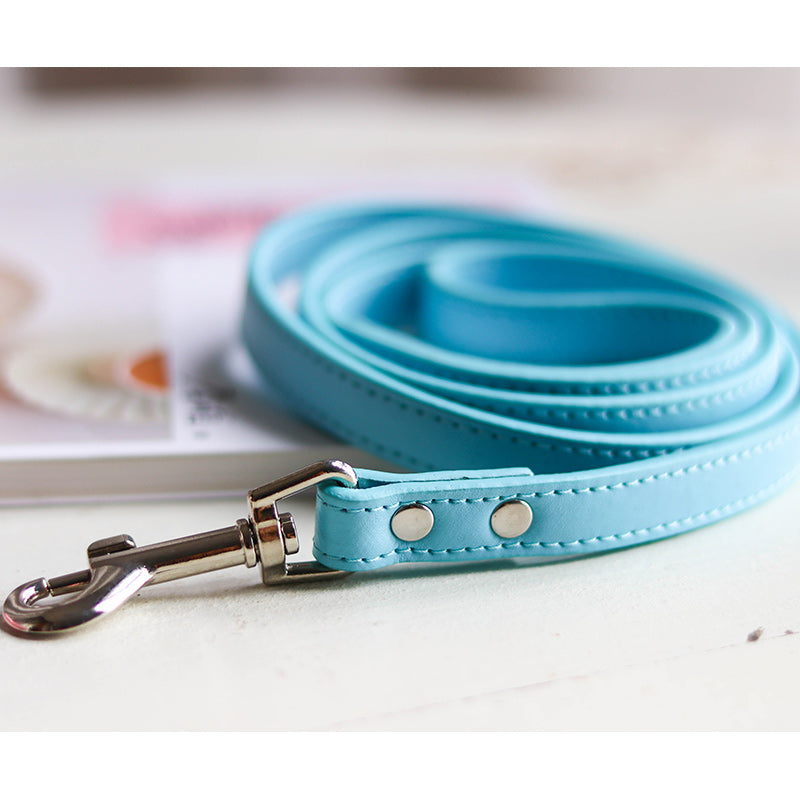 Adjustable Pet Leash And Collar Set For Daily Walking Use
