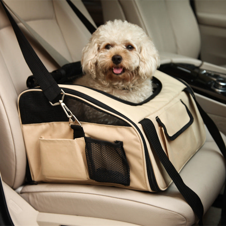 Folding Pet Car Seat Carrier Hammock For Travel And Comfort