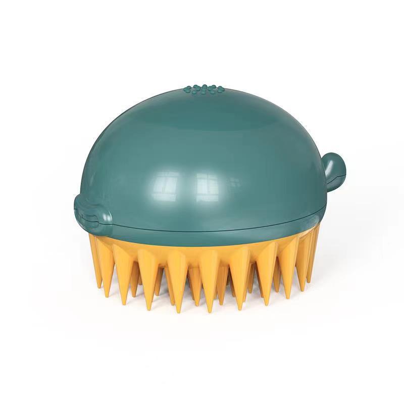 Refillable Pet Bath Gel Puffer Cleaning Brush