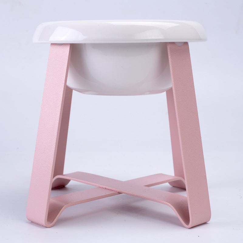 Anti Slip Pet Feeding Bowl With Iron Stand For Food And Water