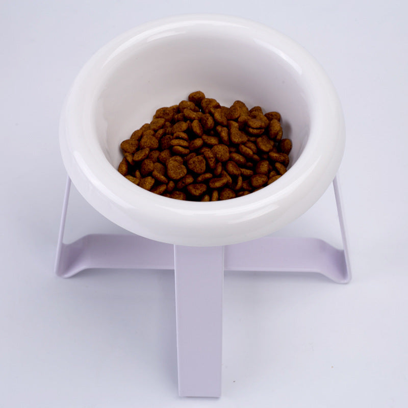 Anti Slip Pet Feeding Bowl With Iron Stand For Food And Water