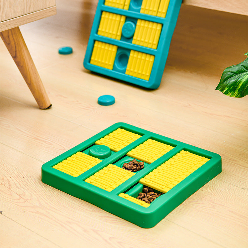 Rotating Interactive Educational Pet Food Dispensing Slow Feeding Toy