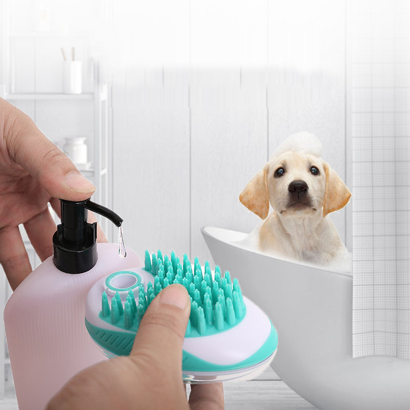 Pet Bath Massage Brush For Hair Removal And Grooming