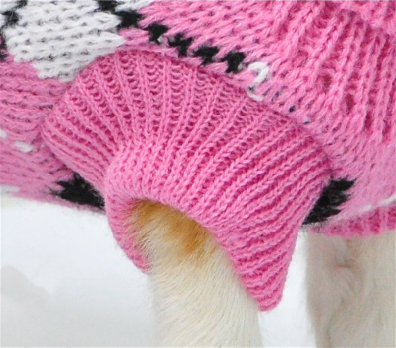 Warm Knitted Pet Sweater Soft Comfortable Apparel Clothing Wear