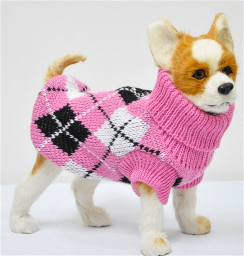 Warm Knitted Pet Sweater Soft Comfortable Apparel Clothing Wear