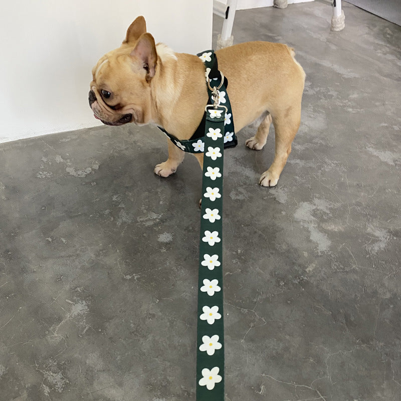 Vest Style Adjustable Pet Leash Set For Large Breed Walking