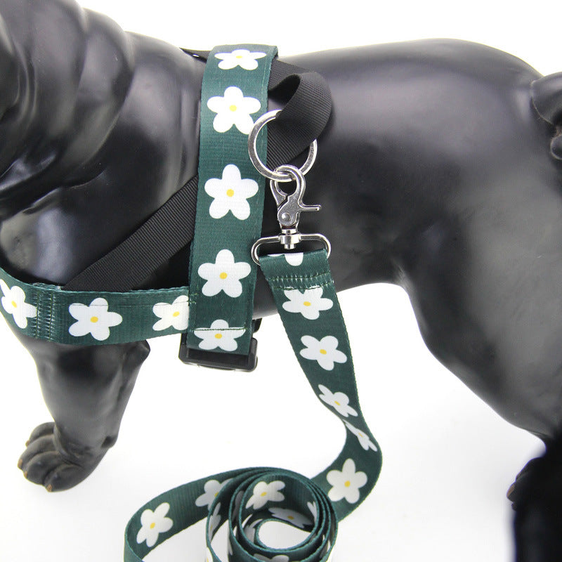 Vest Style Adjustable Pet Leash Set For Large Breed Walking