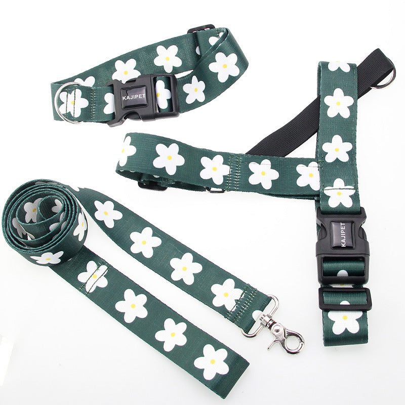Vest Style Adjustable Pet Leash Set For Large Breed Walking