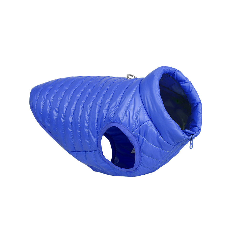 Autumn Winter Nylon Zipper Pet Jacket Warm Apparel