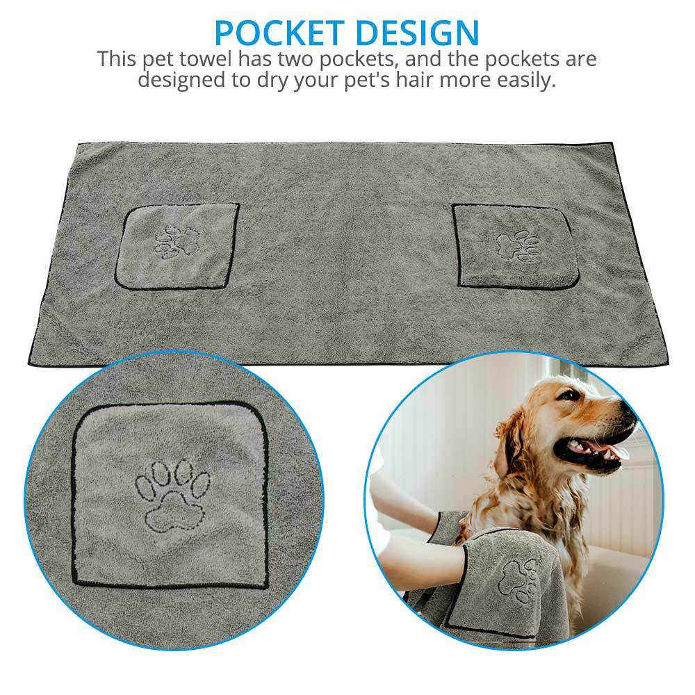 Super Absorbent Pet Bathrobe And Bath Towel