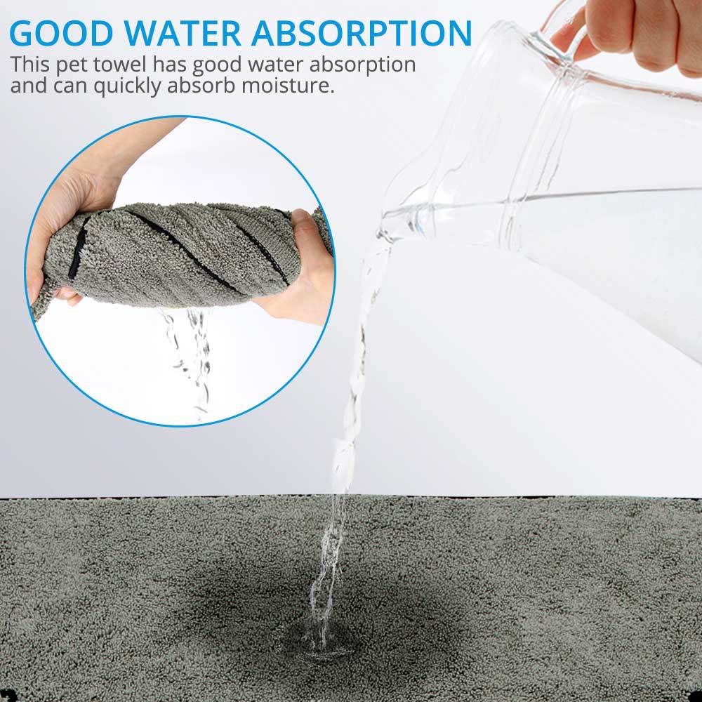 Super Absorbent Pet Bathrobe And Bath Towel
