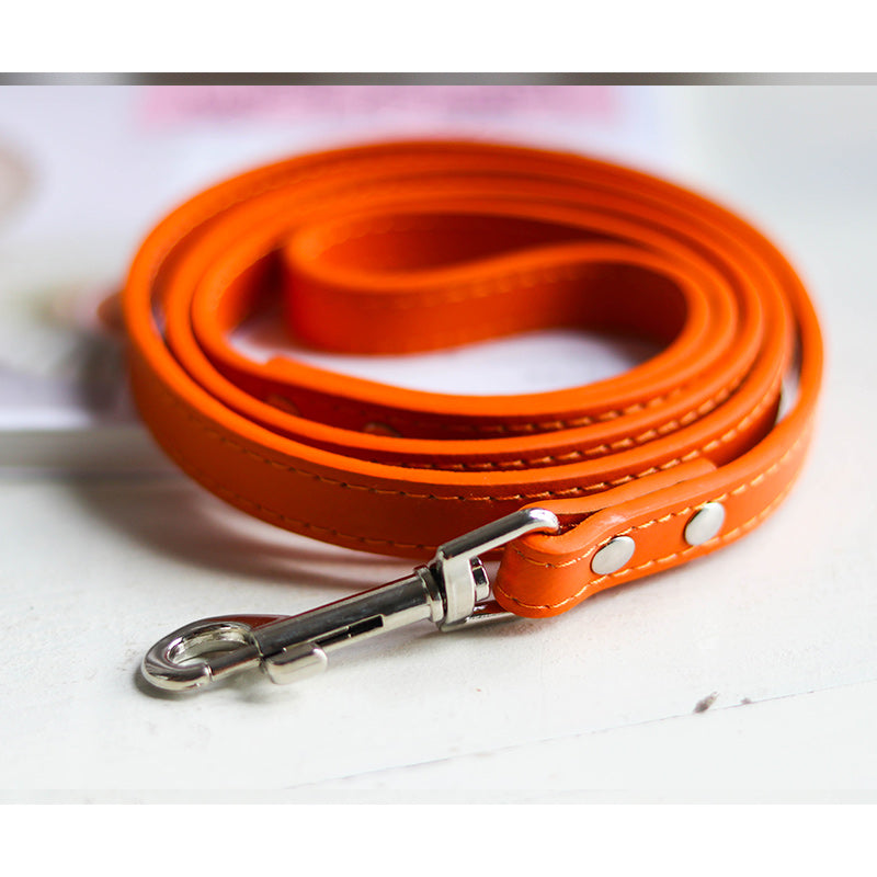 Adjustable Pet Leash And Collar Set For Daily Walking Use