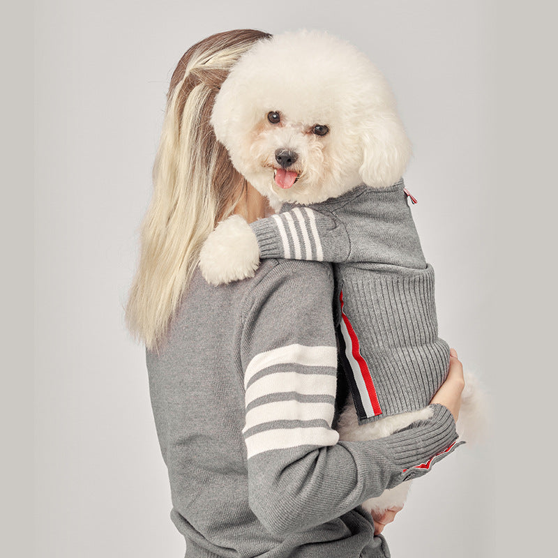 Warm Knitted Pet Sweater Cozy Apparel Clothing