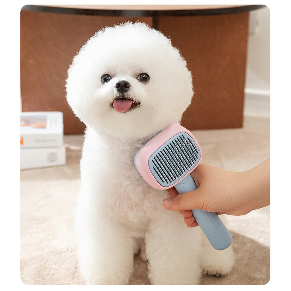 Pet Deshedding Grooming Brush For Hair And Fur Removal Tool
