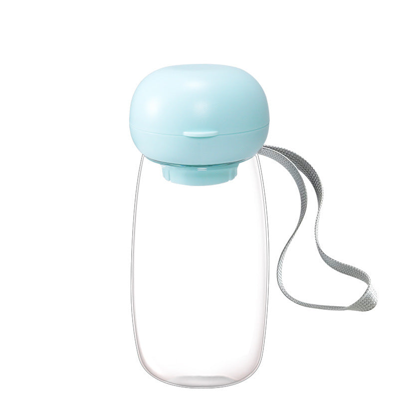 Portable Pet Water Bottle With Built In Feeding Cup For Travel