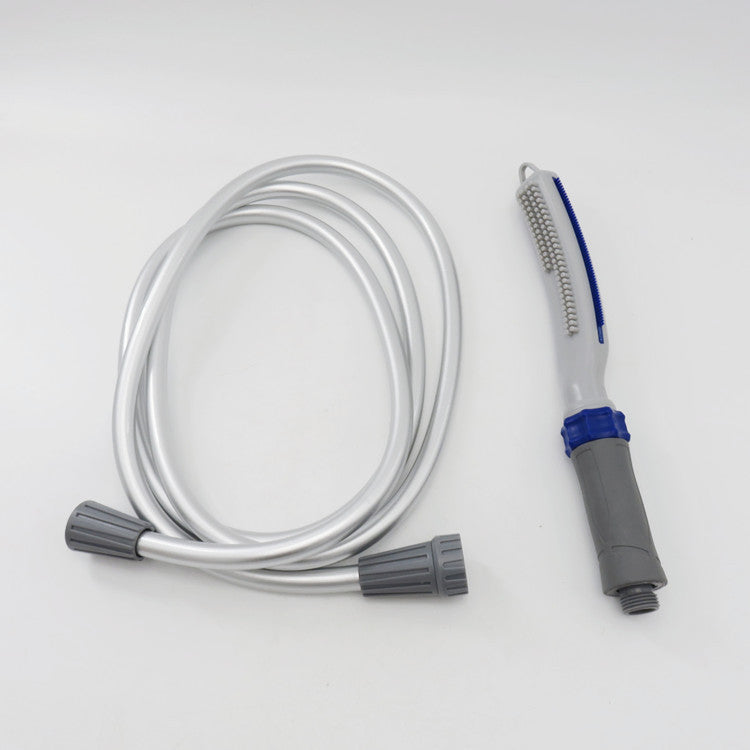 Pet Bath Brush With Shower Water Hose Attachment