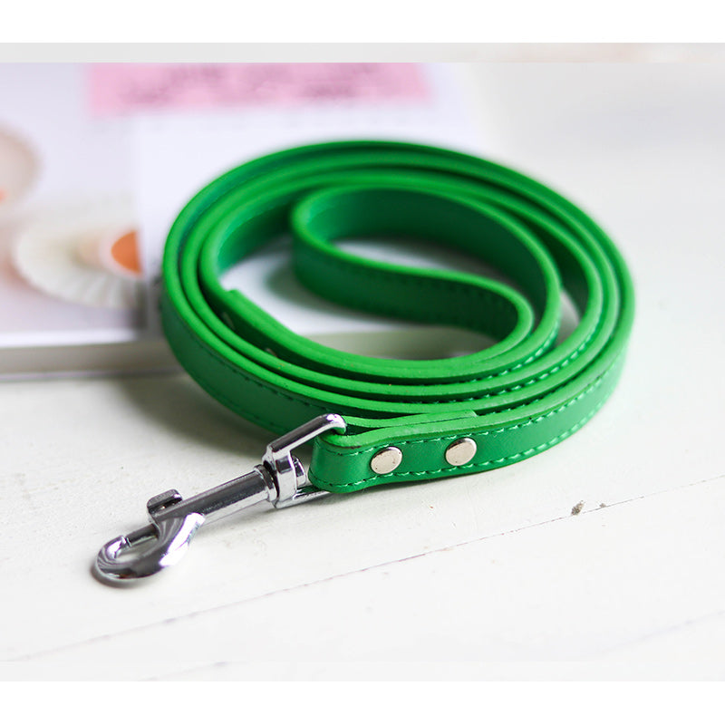 Adjustable Pet Leash And Collar Set For Daily Walking Use