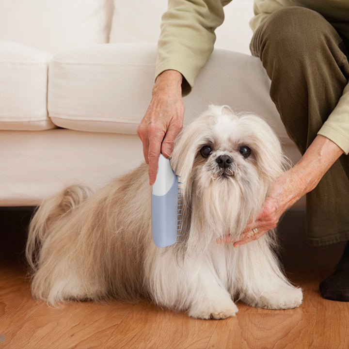 Silicone Pet Massage Grooming Brush With Deodorizing Cleaning Comb