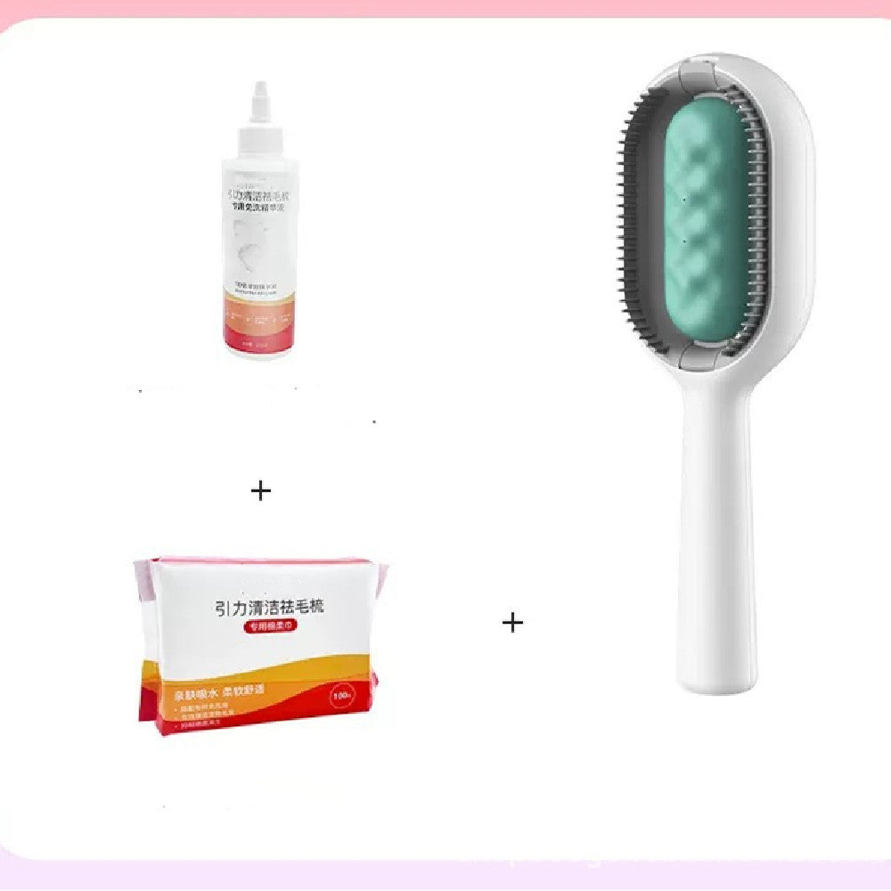 Pet Dematting Grooming Brush For Hair Removal And Cleaning Tool