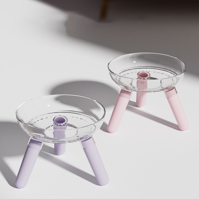 Transparent Anti Knock Pet Feeding And Water Bowl For Household Use