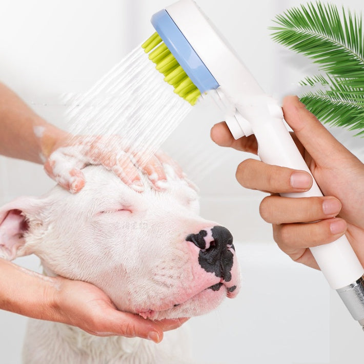 Pet Bath Massage Comb With Shower Head Cleaning Tool