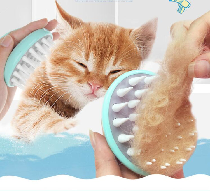 Comfortable Bath Massage Grooming Cleaning Pet Brush