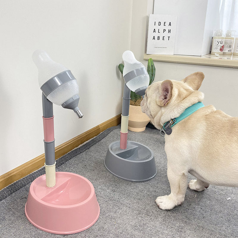 Automatic Pet Water Dispenser Stand Feeder Bowl Adjusting Height Water