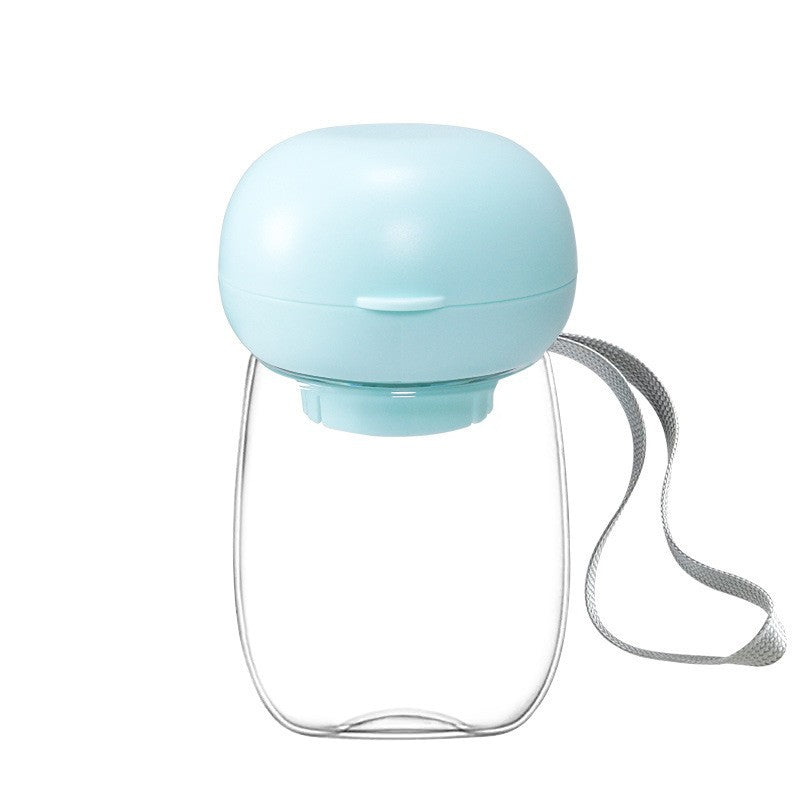 Portable Pet Water Bottle With Built In Feeding Cup For Travel