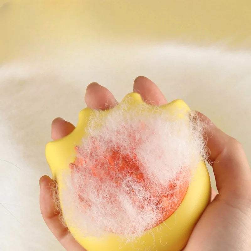 Pet Bath Massage Comb With Shampoo Dispenser Brush