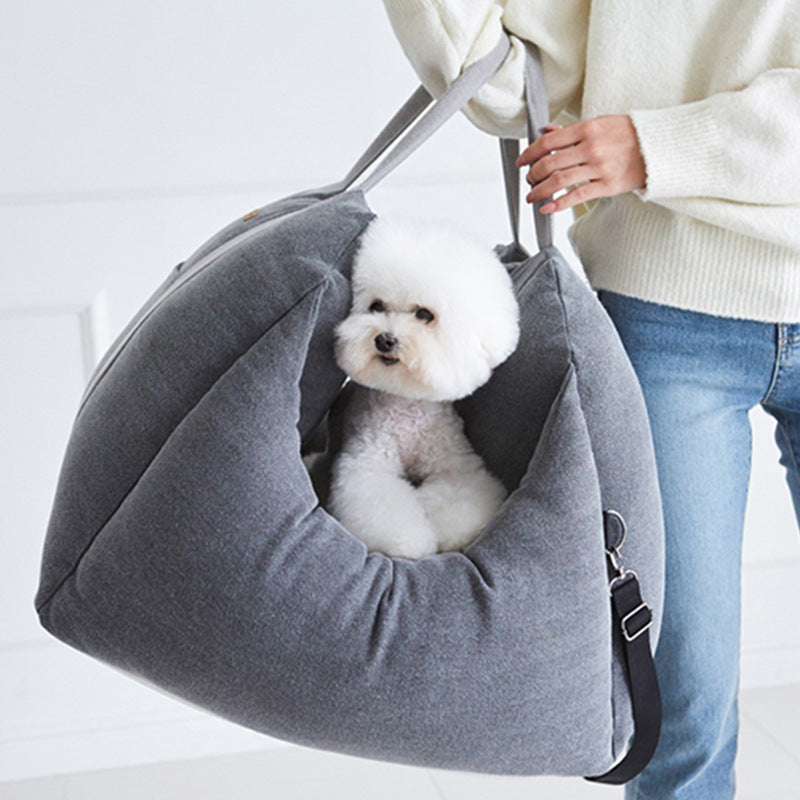 Waterproof Pet Car Seat Carrier Basket For Safe Travel Use