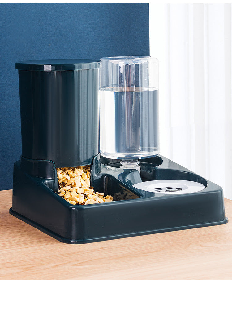 Automatic Pet Feeding Bowl And Water Dispenser Combined Device