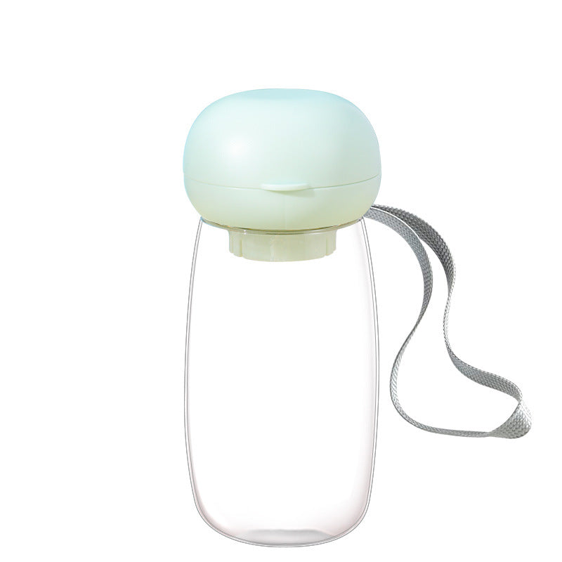 Portable Pet Water Bottle With Built In Feeding Cup For Travel