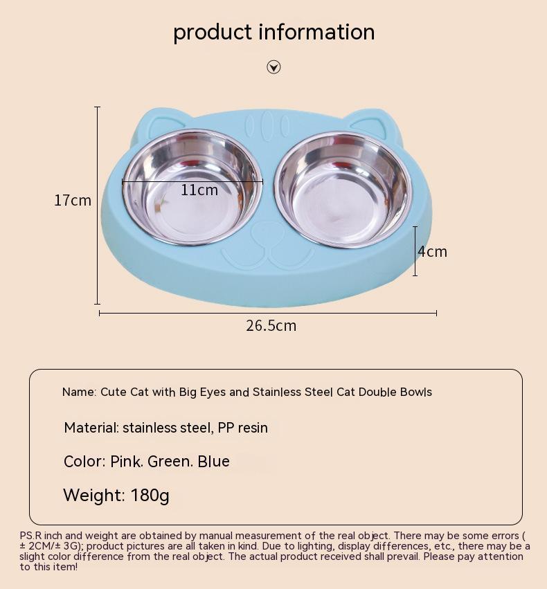 Bowl Drinking Water Feeding Pet Rice Basin
