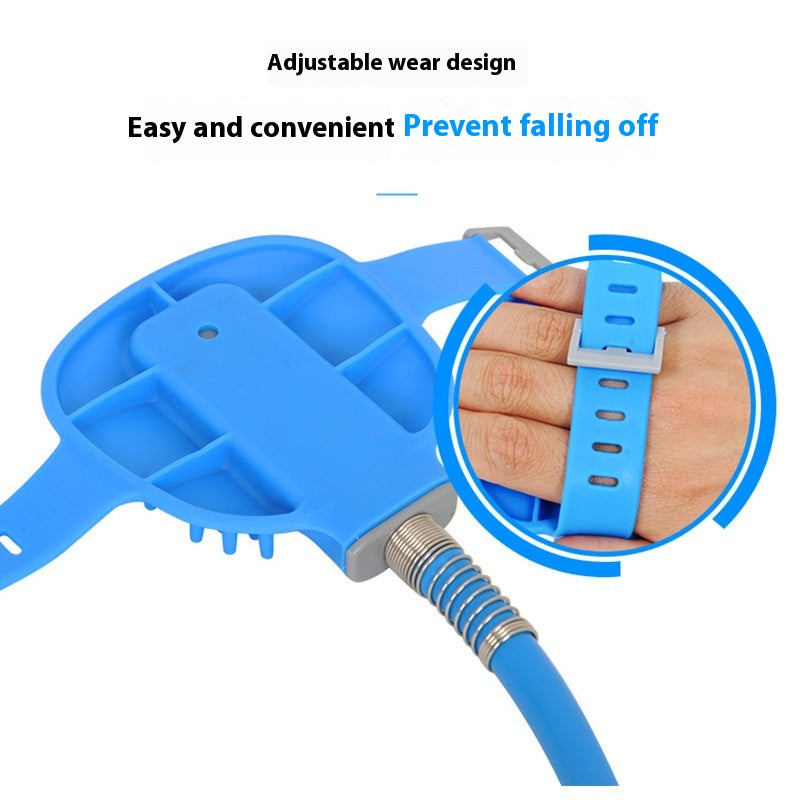 Pet Bathing Gloves With Silicone Nozzle Massage Brush