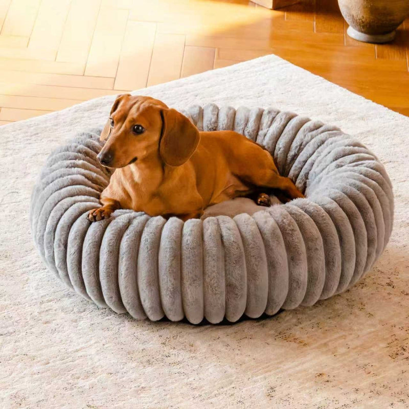 Plush Rabbit Fur Pet Bed Mat For Warm Winter Rest Comfort