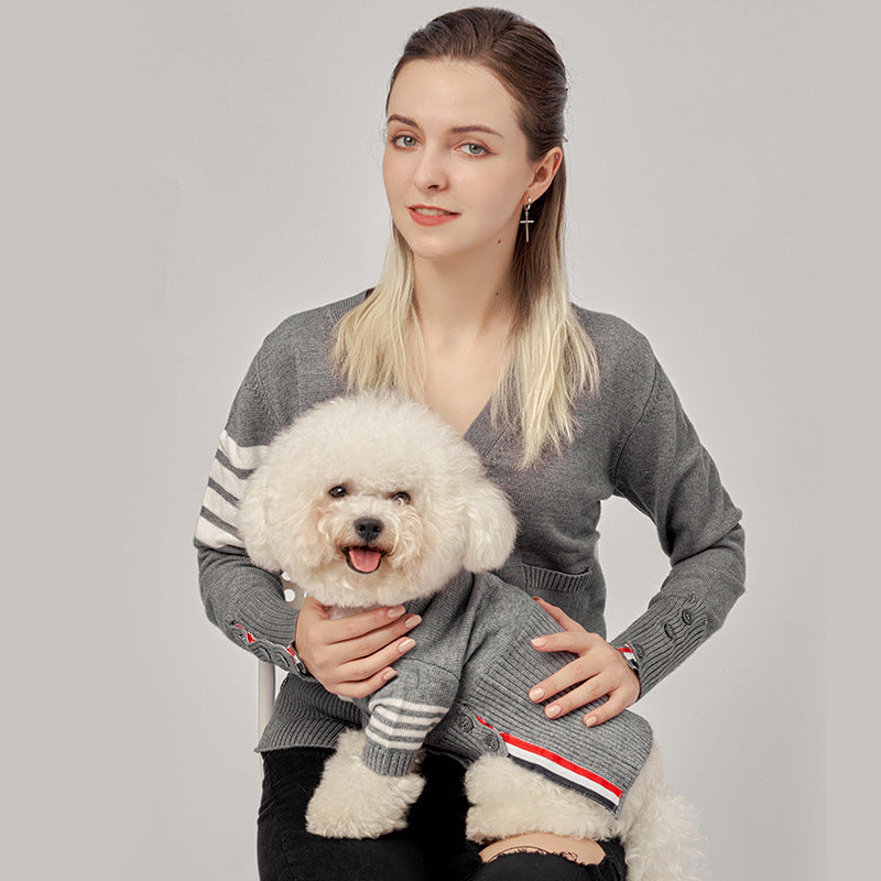 Warm Knitted Pet Sweater Cozy Apparel Clothing