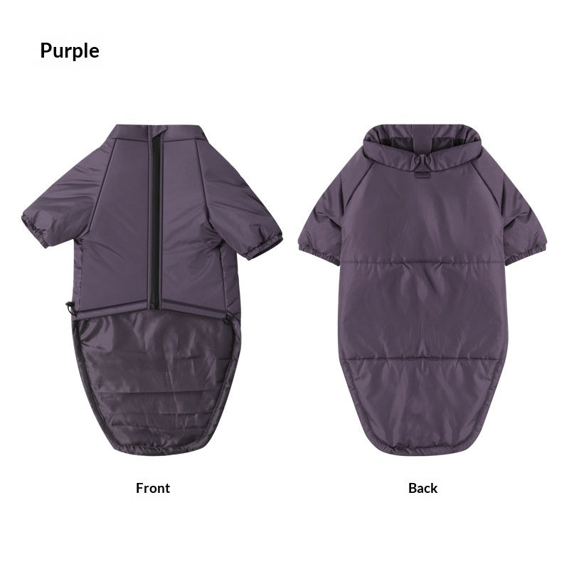 Cotton Two Leg Pet Jacket Comfortable Warm Wear
