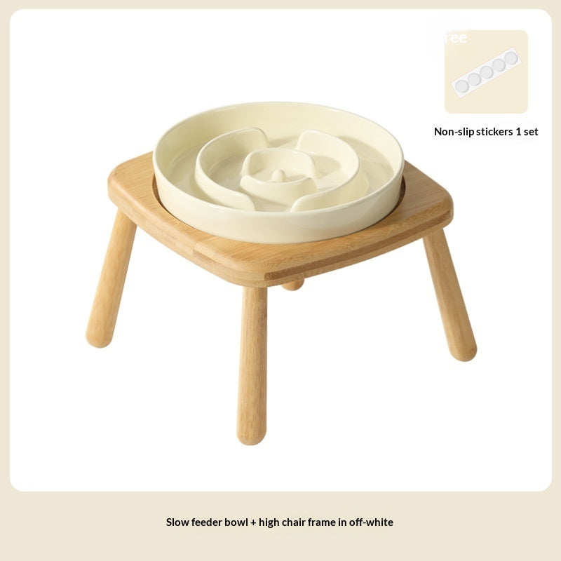 Slow-Feeding Anti-Choking Feeder Tip-Proof Bowl
