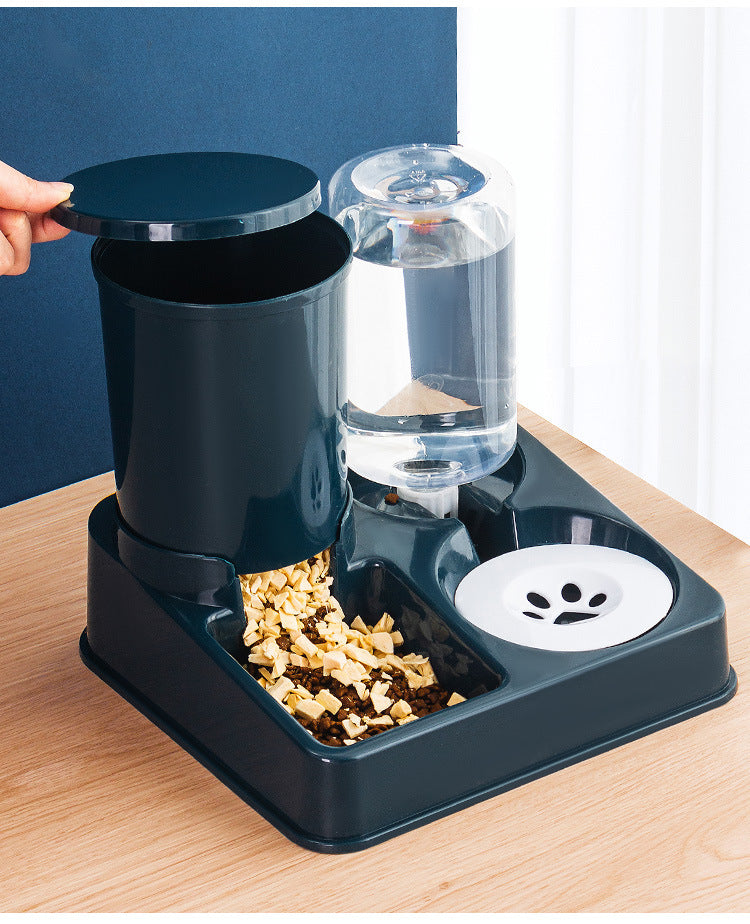 Automatic Pet Feeding Bowl And Water Dispenser Combined Device